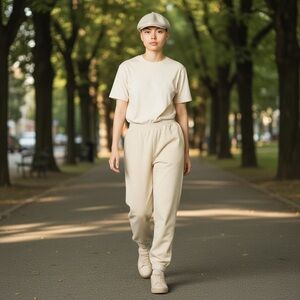 Kangol Beige Flat Cap